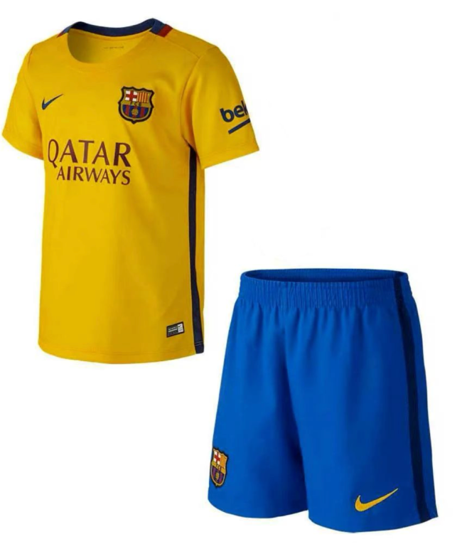 Barcelona Away  Retro Short Sleeves  Adult Suit 15/16