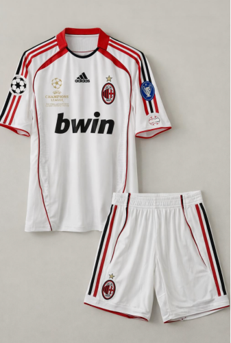 AC Milan Away Retro Short Sleeves  Adult Suit 2006/07