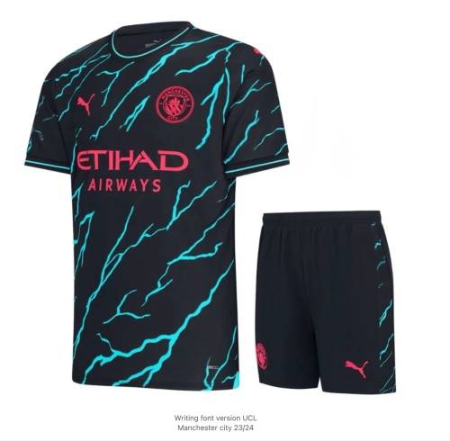 Manchester City Third Man Short Sleeves Adult Sui 23/24