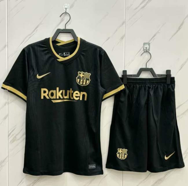 Barcelona Away Man Short Sleeves Adult Suit 20/21