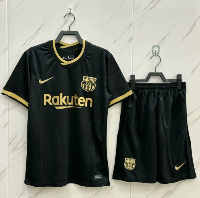 Barcelona Away Man Short Sleeves Adult Suit 20/21