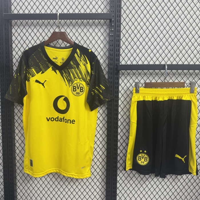Borussia Dortmund Short Sleeve Home Adult Suit 25/26