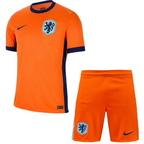 Netherlands Euro 2024 Home Short Sleeves Adult Suit