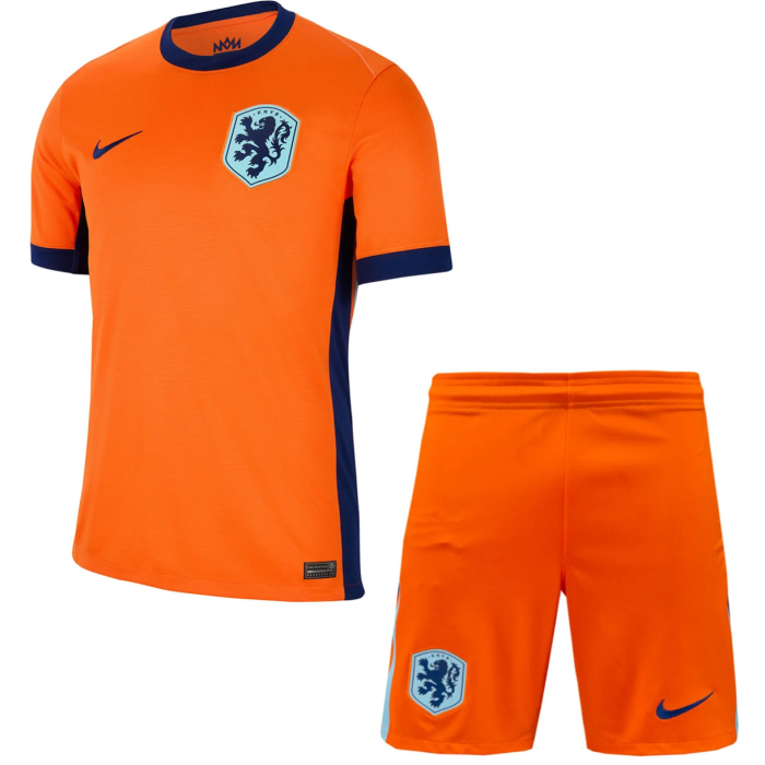Netherlands Euro 2024 Home Short Sleeves Adult Suit