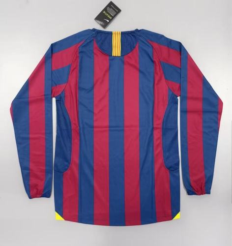 Barcelona Home Long Sleeve Retro Jersey 2005/06