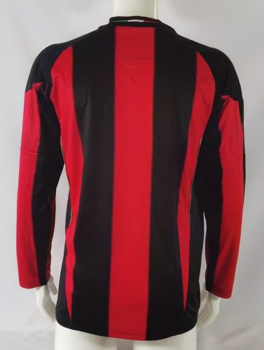 AC Milan Home Long Sleeve Retro Jersey 2010/11