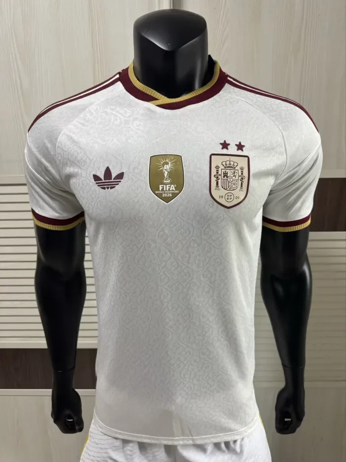 Spain 2026 World Cup Away Player Man Jersey(2 stars)