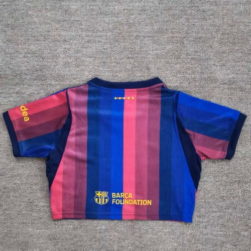Barcelona Home Woman Cropped Jersey