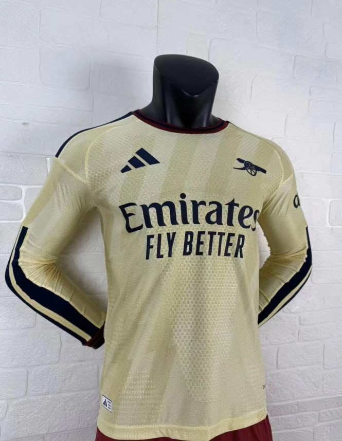 Arsenal Third Champions Player Long Sleeve Men Jersey 26/27