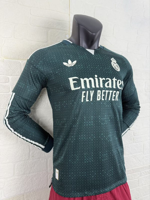 Real Madrid Away Player Long Sleeve Men Jersey 26/27