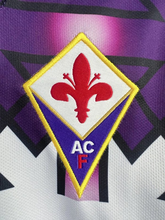 Fiorentina Away Long Sleeve Retro Jersey 92/93