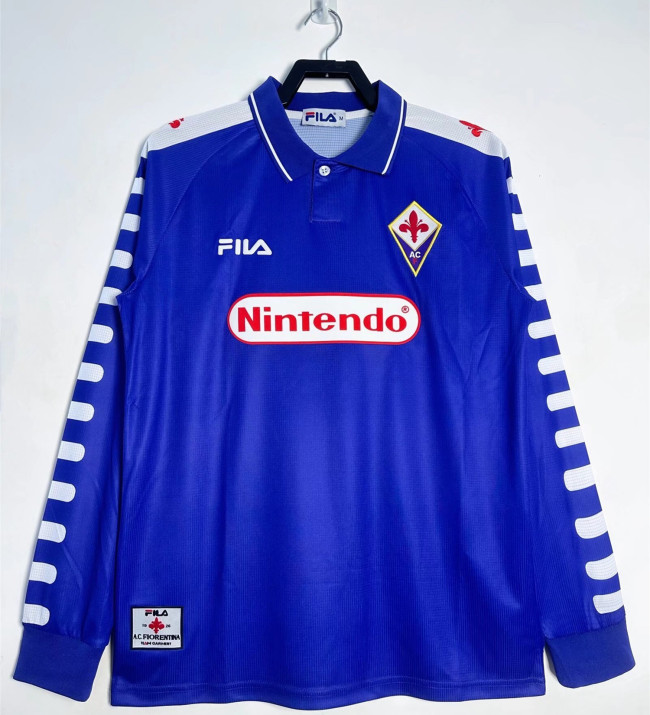Fiorentina Home Long Sleeve Retro Jersey 98/99