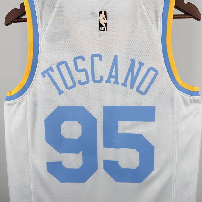 Juan Toscano-Anderson  Los Angeles Lakers Classic Edition 2023/24 Swingman Jersey  Retro White