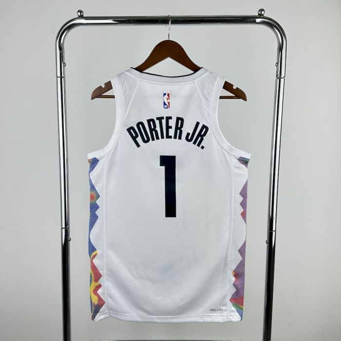 Michael Porter Jr. Denver Nuggets  City Edition 2024/25 Swingman Jersey White