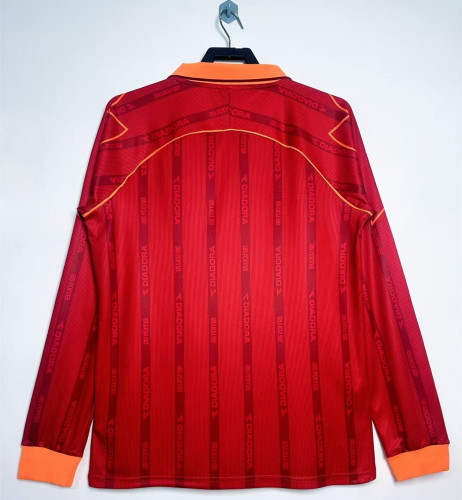 AS Roma Home Retro Long Sleeve Jersey 1999/00