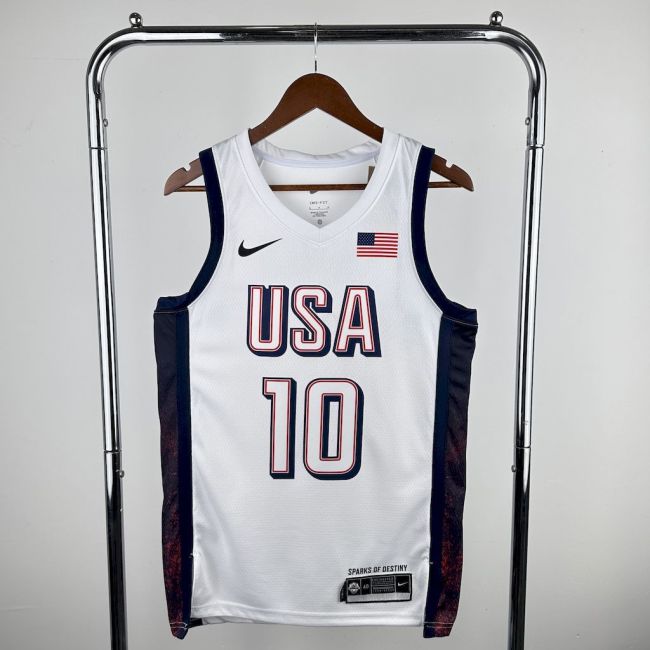 Jayson Tatum Team USA 2024 Swingman Home Jersey White