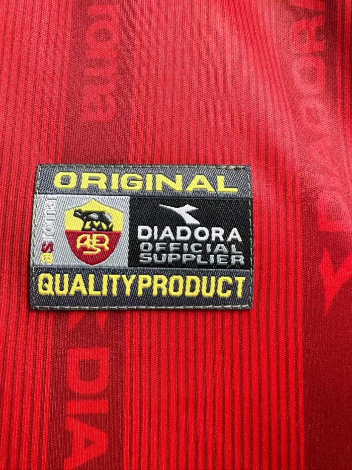AS Roma Home Retro Long Sleeve Jersey 1999/00