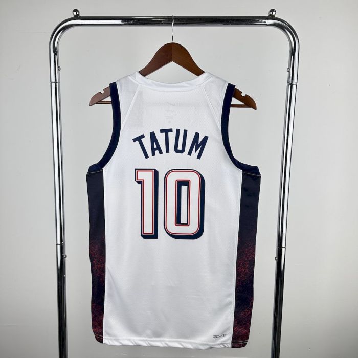 Jayson Tatum Team USA 2024 Swingman Home Jersey White
