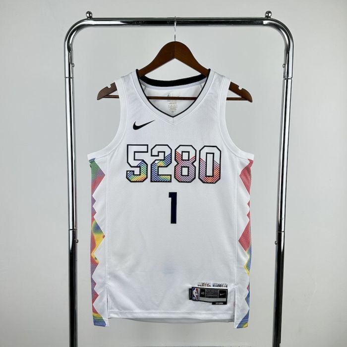 Michael Porter Jr. Denver Nuggets  City Edition 2024/25 Swingman Jersey White