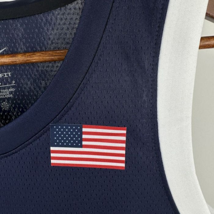 Devin Booker Team  USA 2024 Swingman Away Jersey Blue
