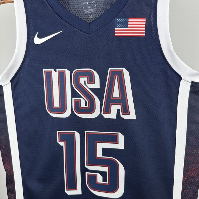 Devin Booker Team  USA 2024 Swingman Away Jersey Blue