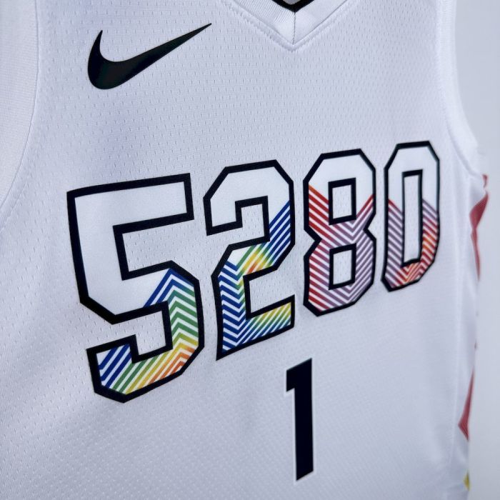 Michael Porter Jr. Denver Nuggets  City Edition 2024/25 Swingman Jersey White