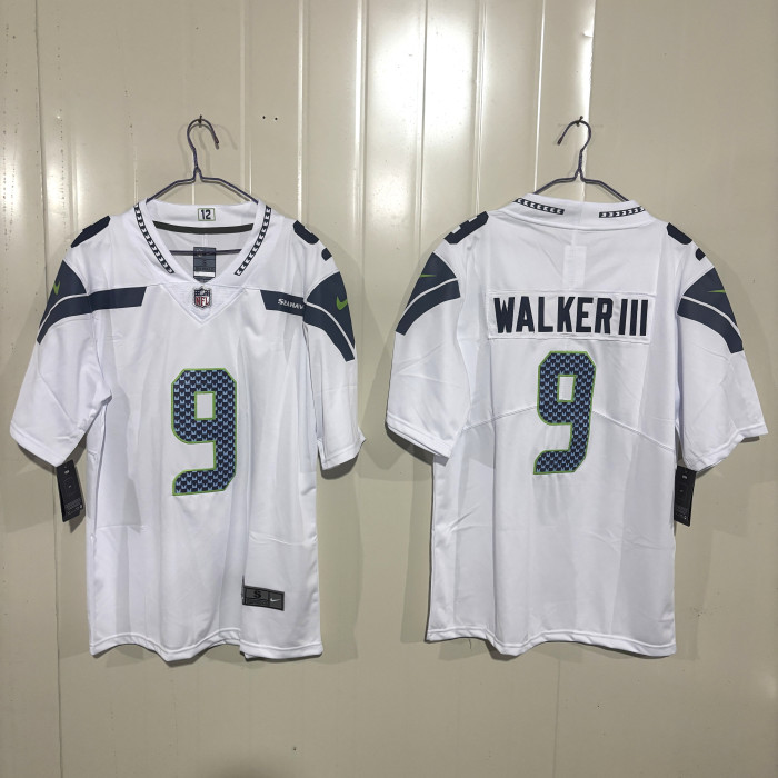Seattle Seahawks Kenneth Walker III White Game Jersey - Gen 2