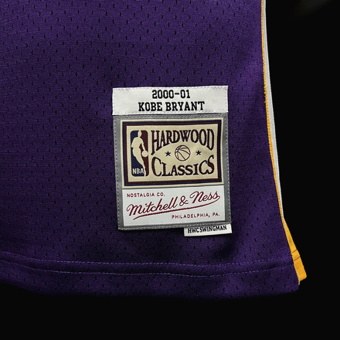 Kobe Bryant Los Angeles Lakers Hardwood Classics Swingman Jersey Purple