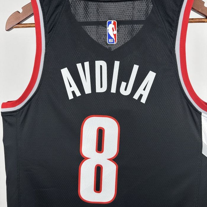 Deni Avdija Portland Trail Blazers 2023/24 Icon Edition Swingman Away  Jersey Black