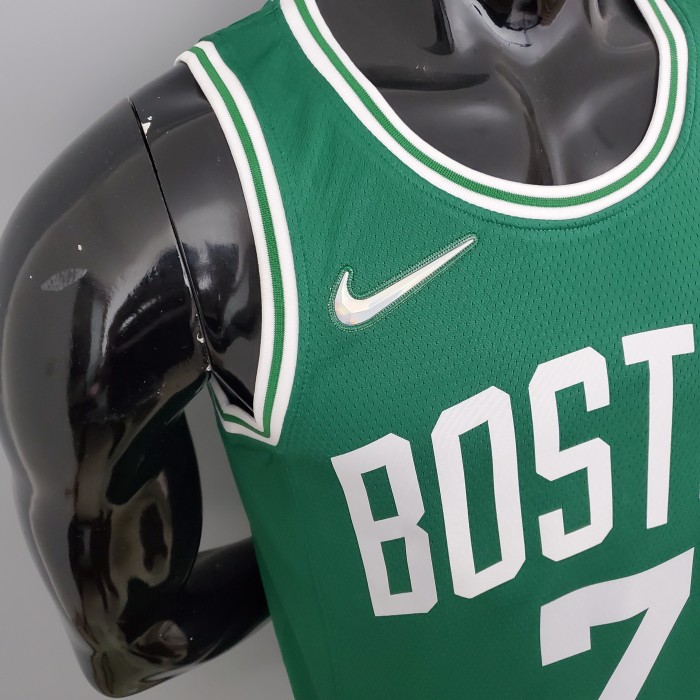 Jaylen Brown Boston Celtics 75th Anniversary Swingman Jersey Green