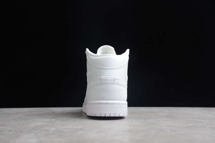 Air Jordan 1 Mid Triple White 554724-136