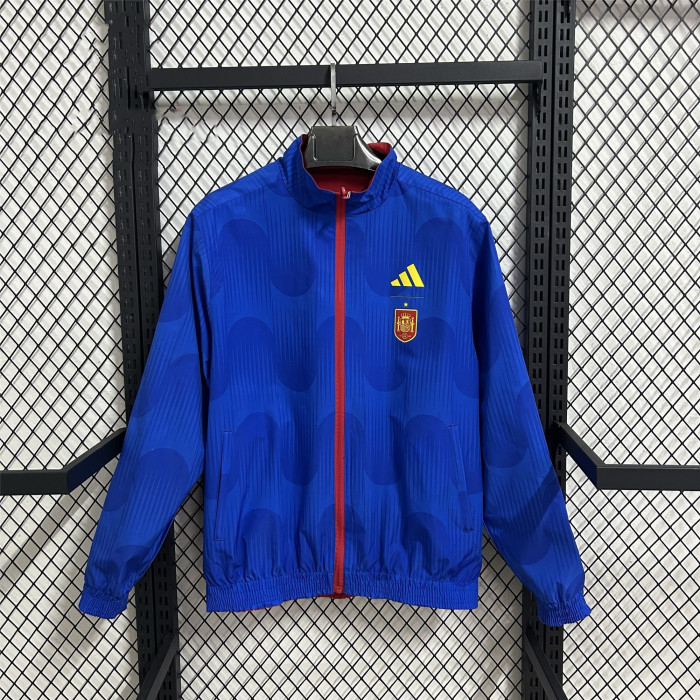 Spain  Double-Sided Training Windbreaker 2025