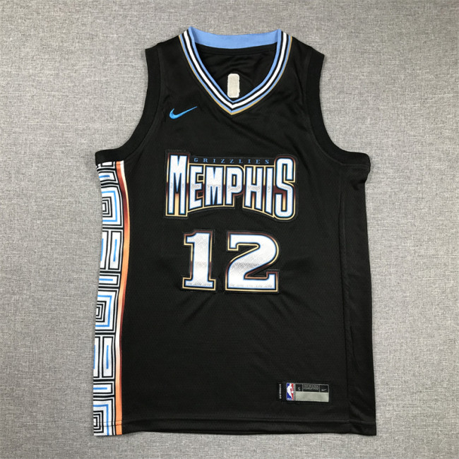 Memphis Grizzlies Kid Jersey Black City Edition 22/23 NO.12 MORANT
