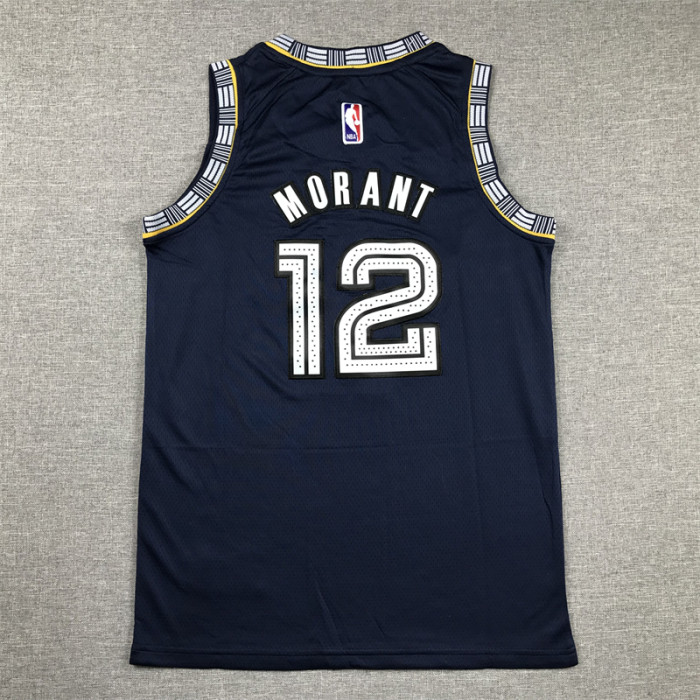 Memphis Grizzlies Kid Jersey Blue City Edition 21/22 NO.12 MORANT
