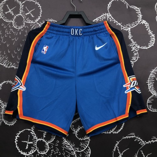 Oklahoma City Thunder   Basketball  Shorts Blue 2024