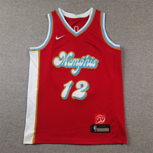Memphis Grizzlies Kid Jersey Red City Edition 24/25 NO.12 MORANT
