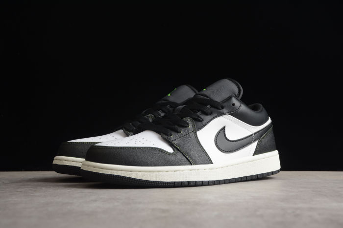 Air Jordan 1 Low Black/Electric Green DO8244-003