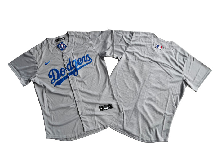 Los Angeles Dodgers Jersey Grey Fan Version NO Number