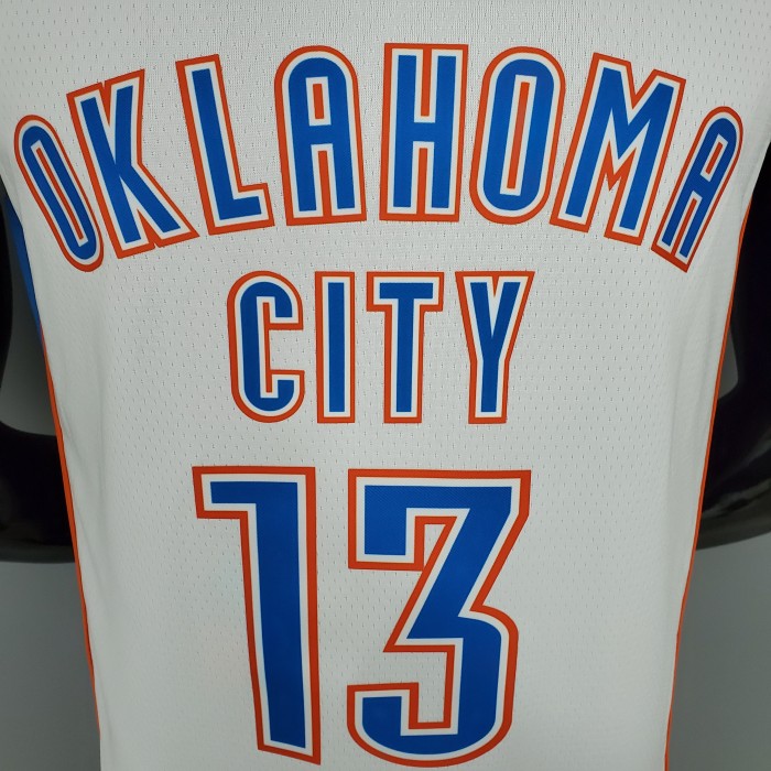 Paul George Oklahoma City Thunder Swingman Jersey White