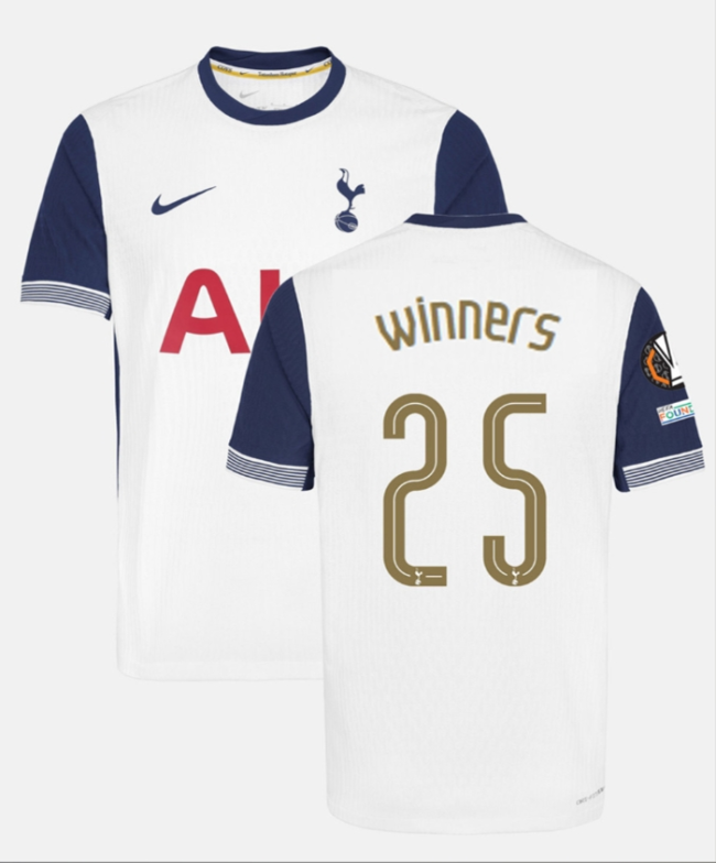 Tottenham Hotspur Winners Home Man Jersey 24/25