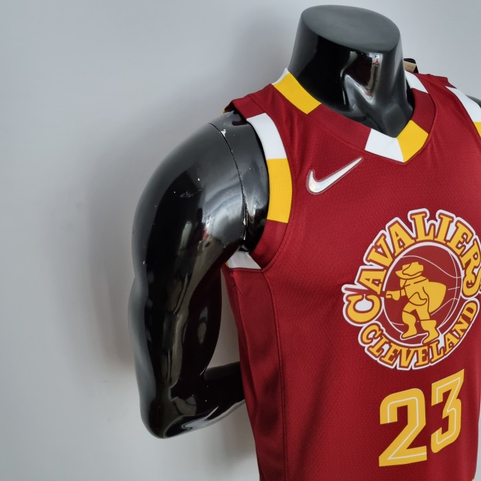LeBron James Cleveland Cavaliers 2022 Urban Edition Swingman Jersey Red