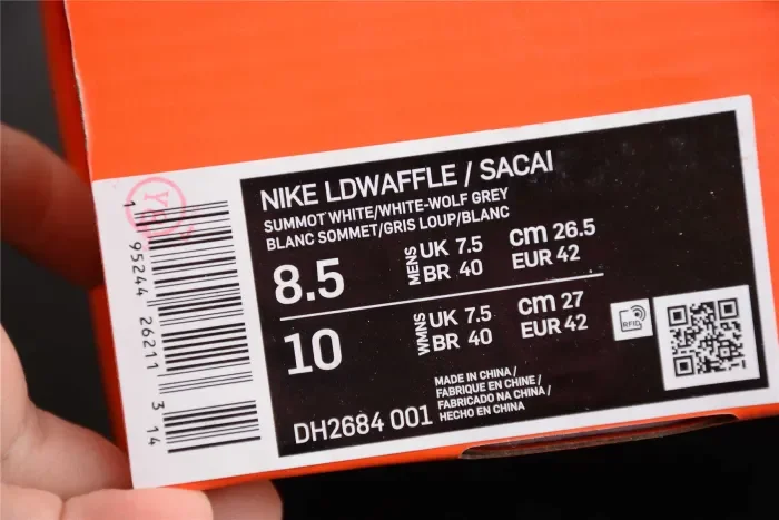 Fragment Design x Sacai x LDWaffle DH2684-001