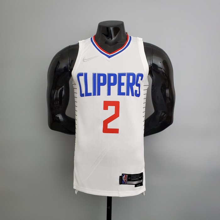 Kawhi Leonard LA Clippers 75th Anniversary Swingman Jersey White