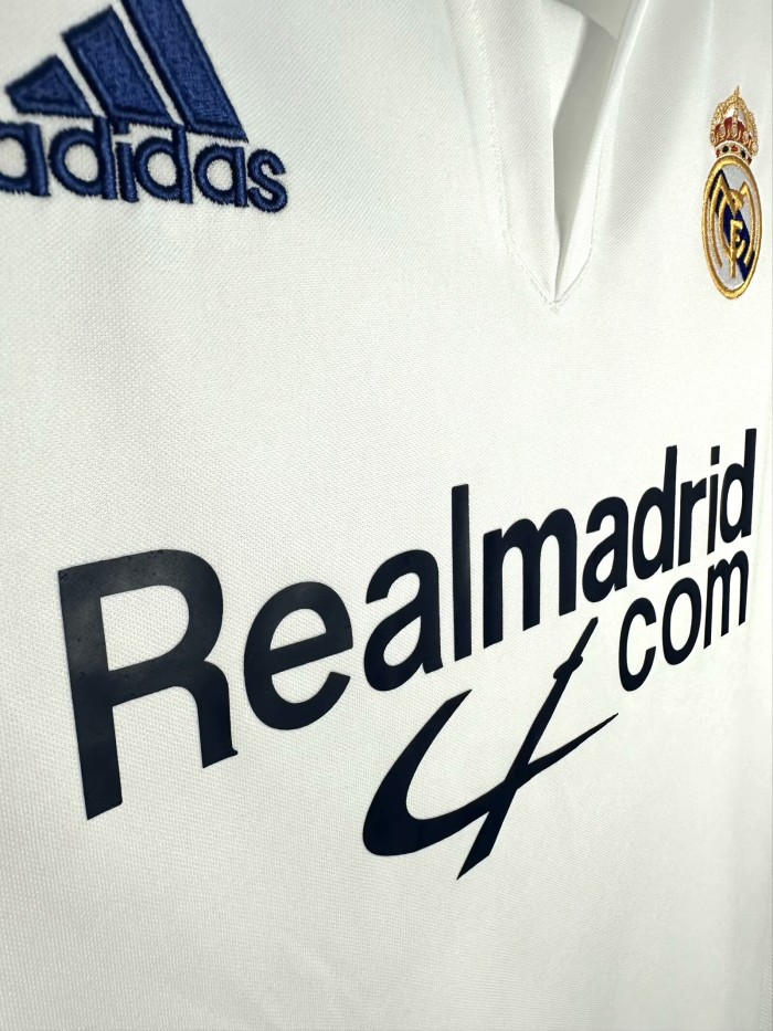 Real Madrid Home Retro Jersey 2001/02