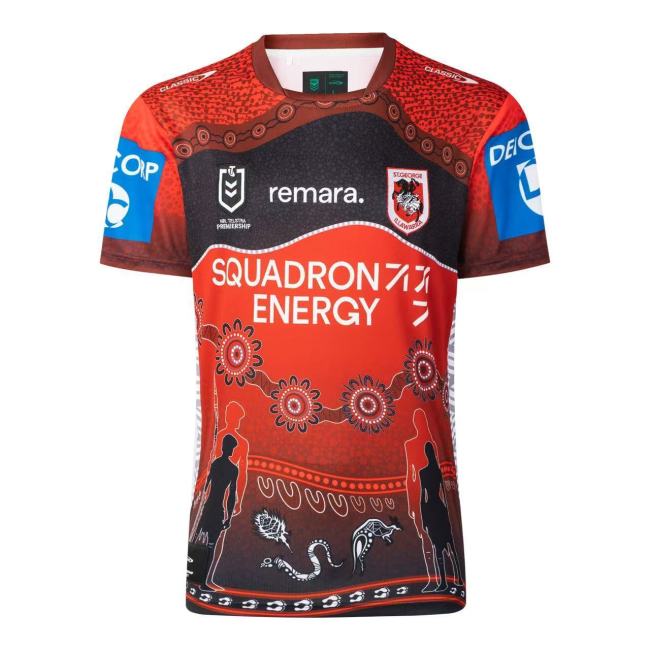 2025 St George Illawarra Dragons Indigenous Rugby Jersey