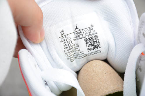 Air Jordan 1 Mid GS Edge Glow White Pink Blast CV4611-100