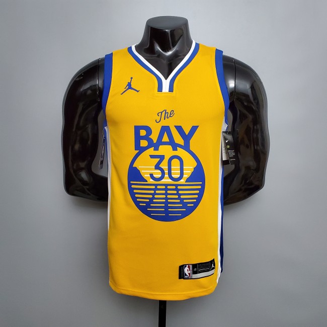 Stephen Curry Golden State Warriors Swingman Jersey Yellow