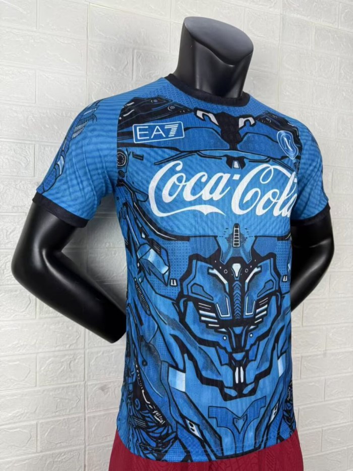 Napoli Blue Training Man Player Jersey 25/26