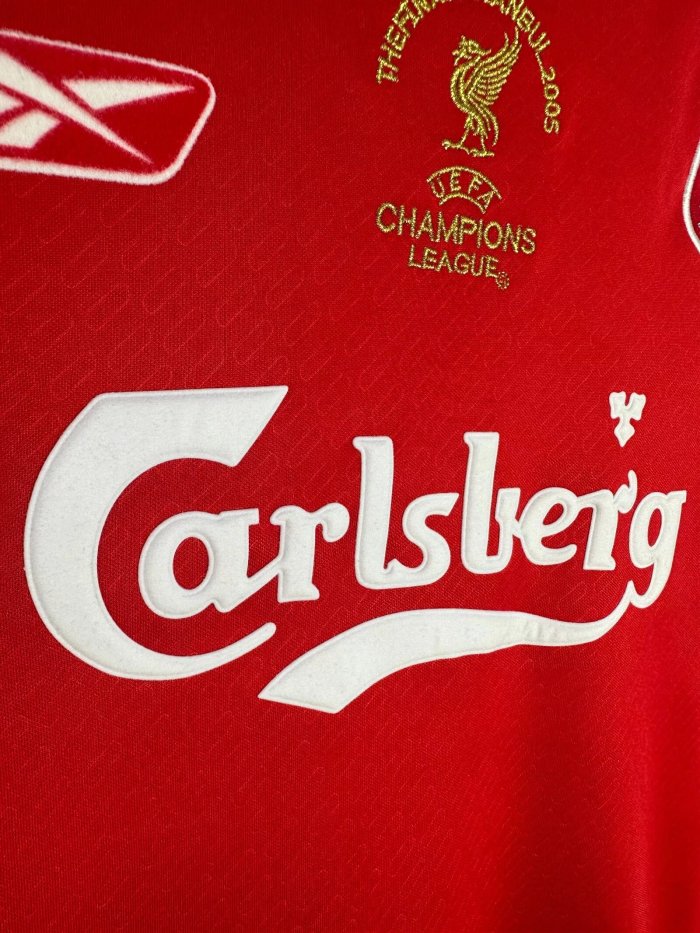 Liverpool Home Long Sleeve Retro Jersey 2004/05