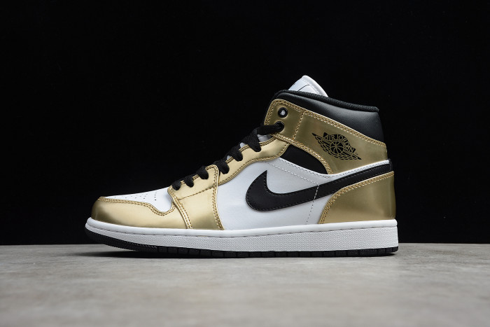 Air Jordan 1 Mid Metallic Gold Style DC1419-700